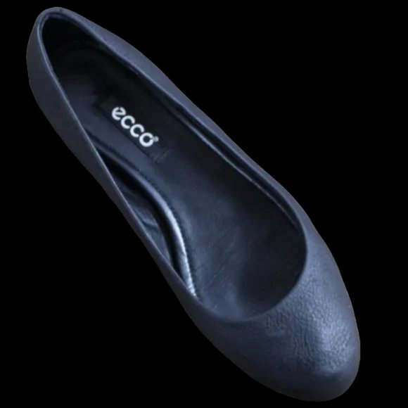Ecco Black Nubuck Leather Styling Slip-On Flats, Size 36 (US 5 - 5.5) - Picture 4 of 5